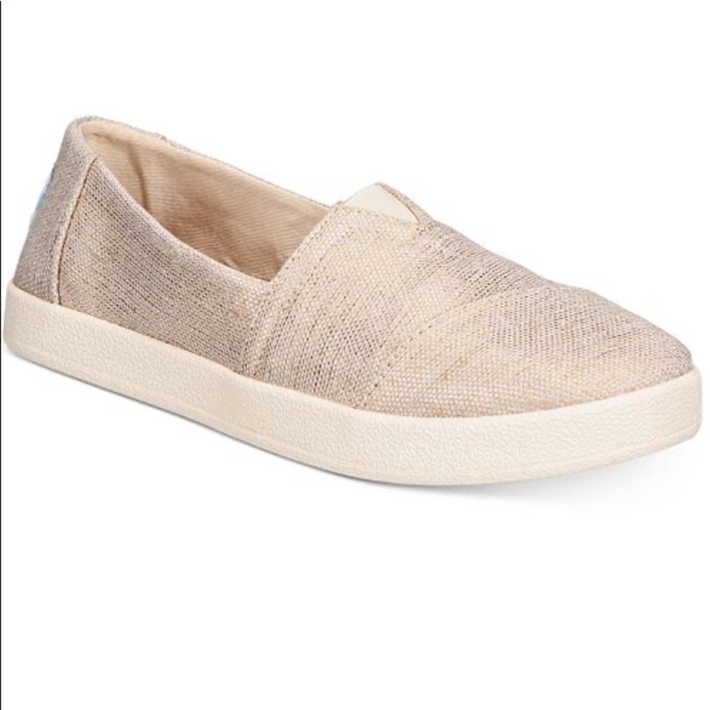 TOMS Avalon metallic woven slip-on sneaker